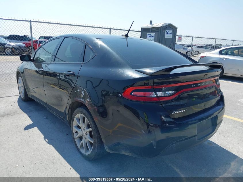 2013 Dodge Dart Sxt VIN: 1C3CDFBAXDD155894 Lot: 39519557