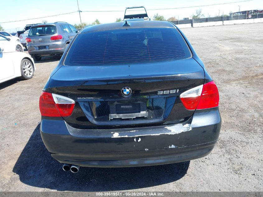 2006 BMW 325I VIN: WBAVB13516PT19563 Lot: 39519571