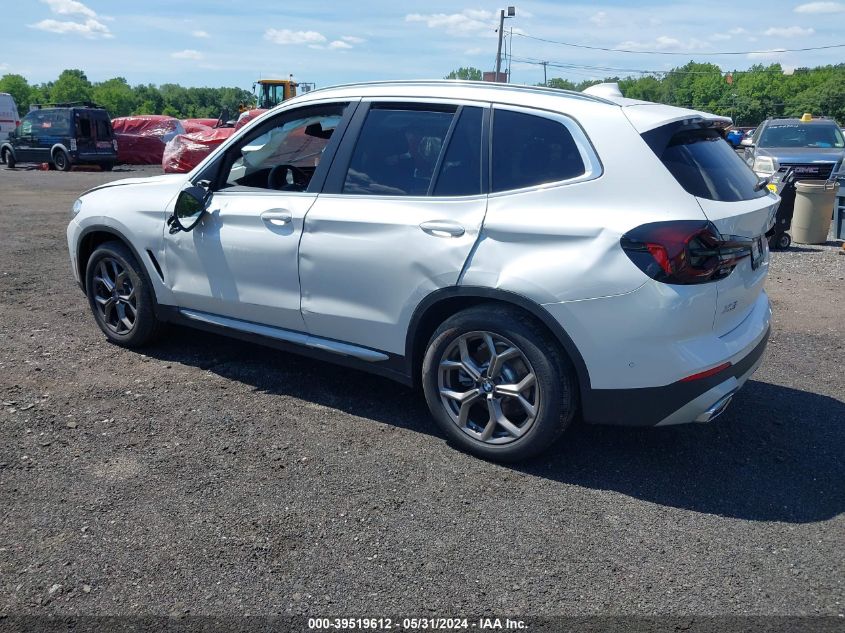 2024 BMW X3 xDrive30I VIN: WBX57DP06RN259206 Lot: 39519612