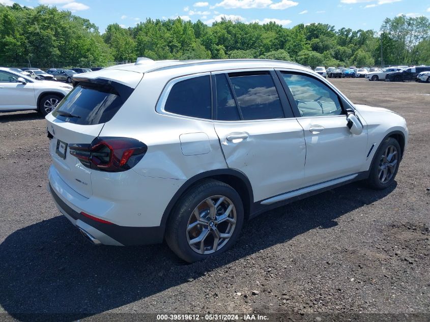 2024 BMW X3 xDrive30I VIN: WBX57DP06RN259206 Lot: 39519612