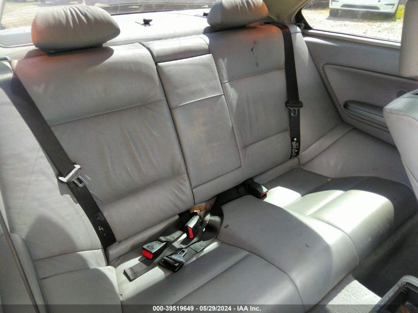 2000 BMW 323Ci VIN: WBABM3342YJN62630 Lot: 39519649