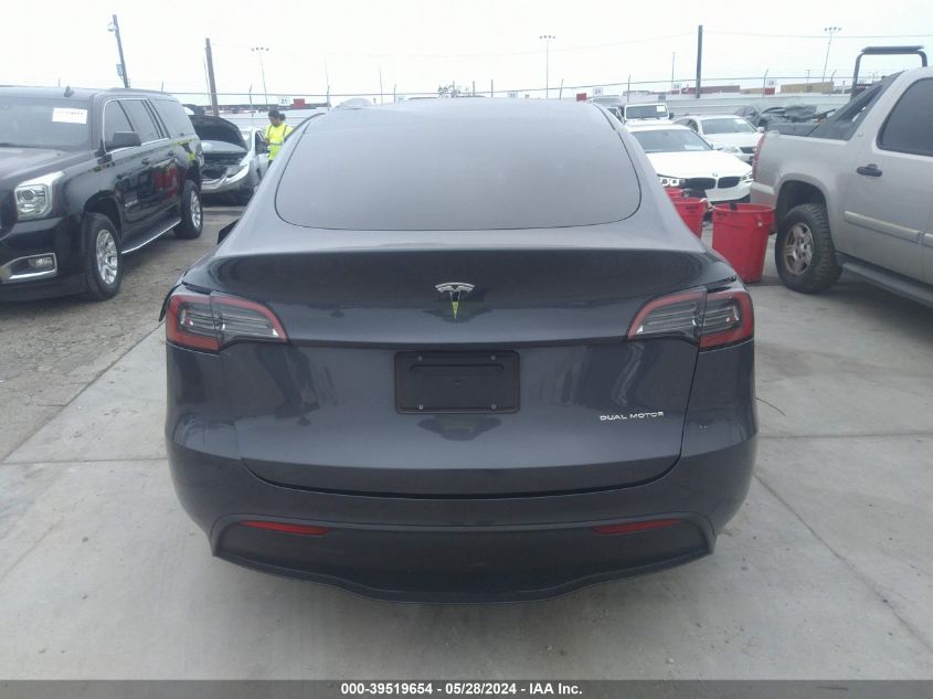 2023 Tesla Model Y Awd/Long Range Dual Motor All-Wheel Drive VIN: 7SAYGDEE0PA044909 Lot: 39519654