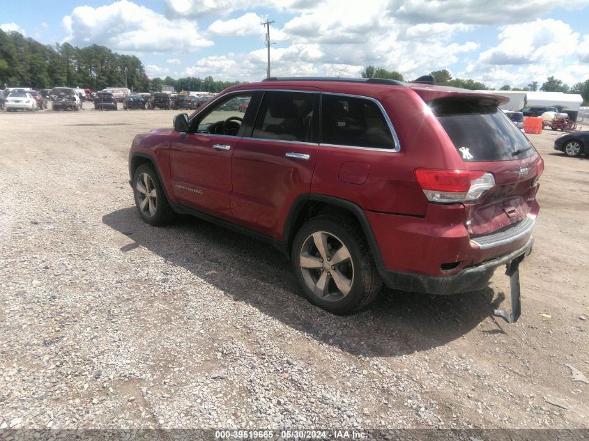 2015 Jeep Grand Cherokee Limited VIN: 1C4RJFBGXFC632867 Lot: 39519665