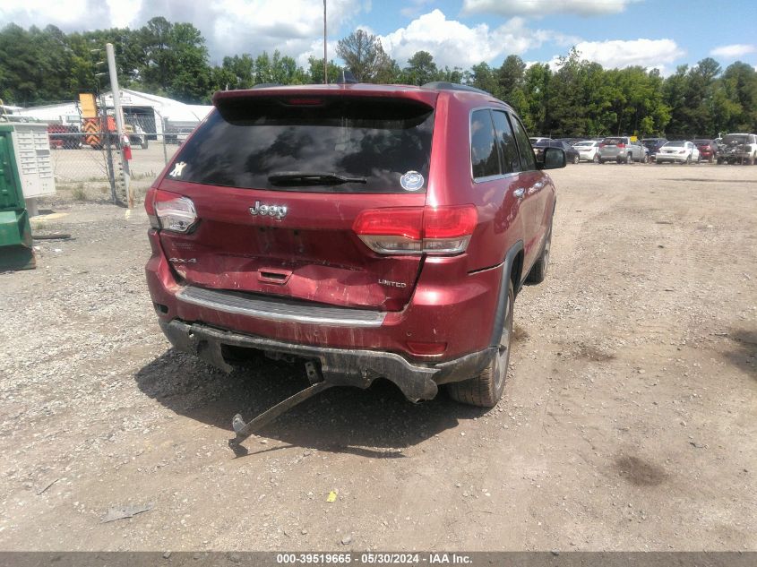 2015 Jeep Grand Cherokee Limited VIN: 1C4RJFBGXFC632867 Lot: 39519665