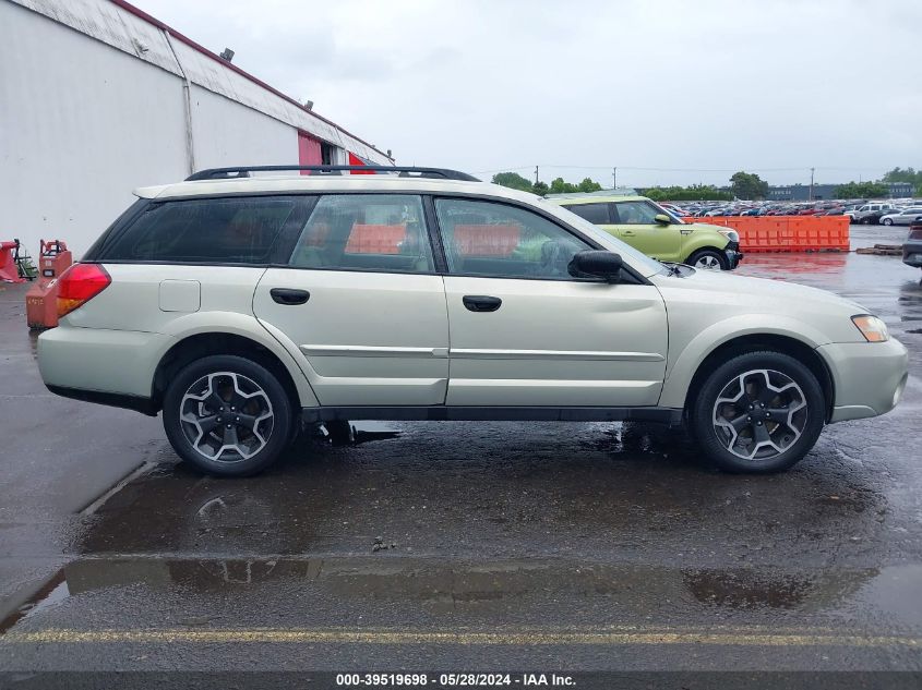 2007 Subaru Outback 2.5I Basic VIN: 4S4BP61C477302372 Lot: 39519698