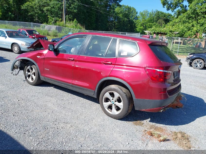 2011 BMW X3 xDrive28I VIN: 5UXWX5C53BL712612 Lot: 39519701