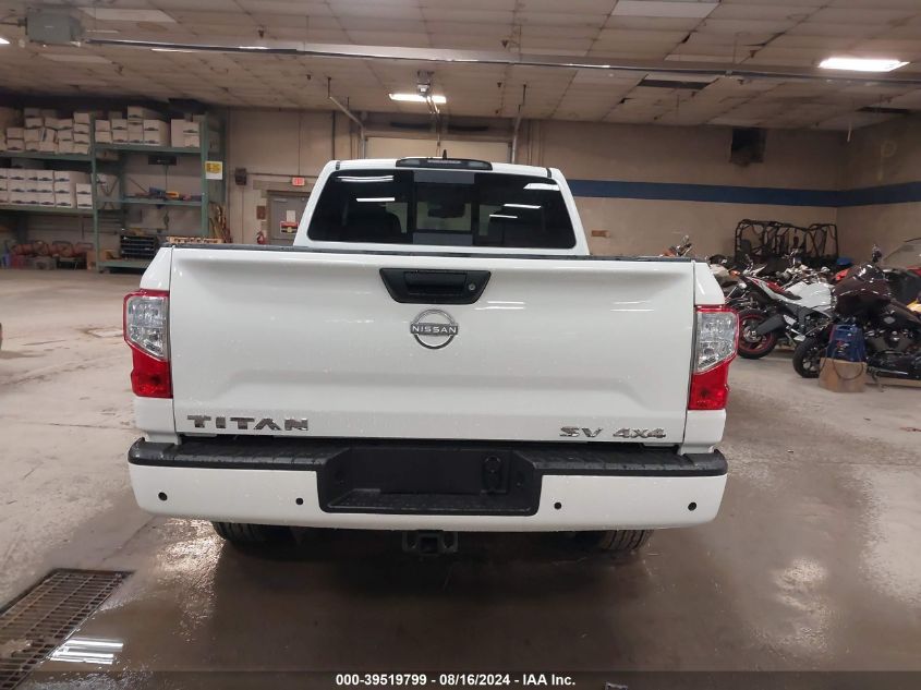 2024 Nissan Titan Crew Cab Sv 4X4 VIN: 1N6AA1CD7RN107047 Lot: 39519799