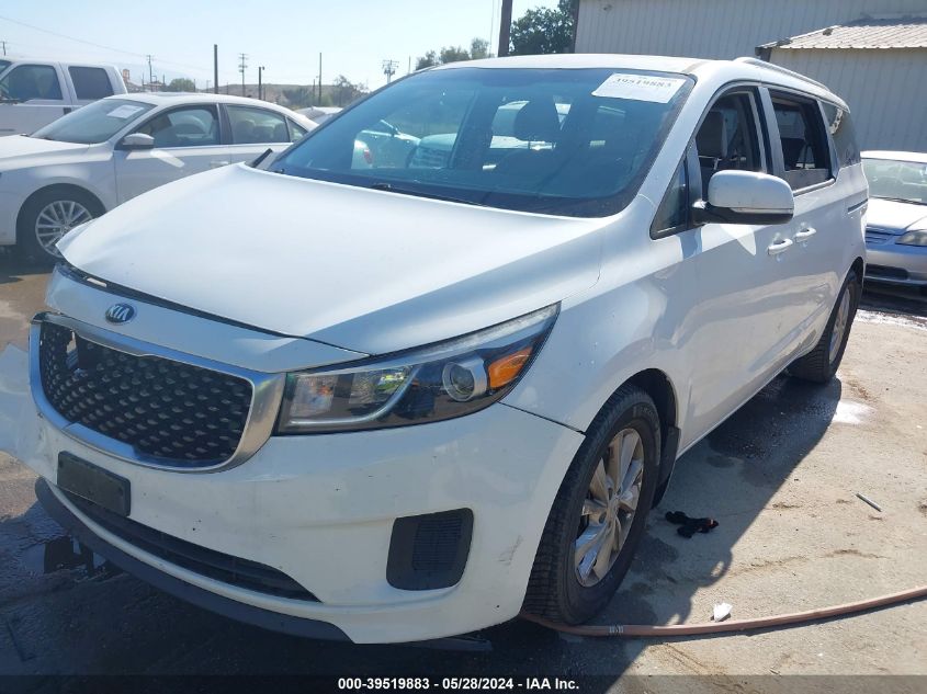 2016 Kia Sedona Lx VIN: KNDMB5C18G6100058 Lot: 39519883