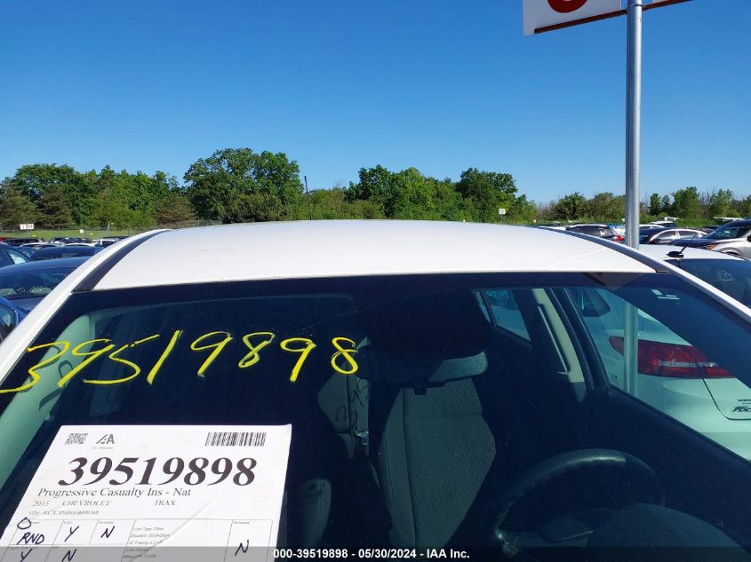 2015 Chevrolet Trax 1Ls VIN: KL7CJPSB0FB099768 Lot: 39519898