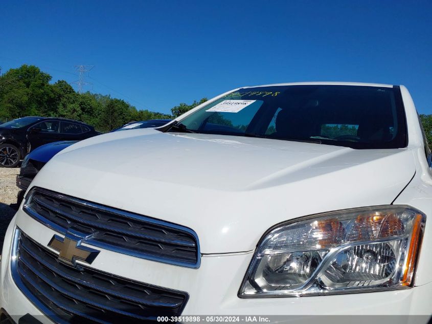 2015 Chevrolet Trax 1Ls VIN: KL7CJPSB0FB099768 Lot: 39519898