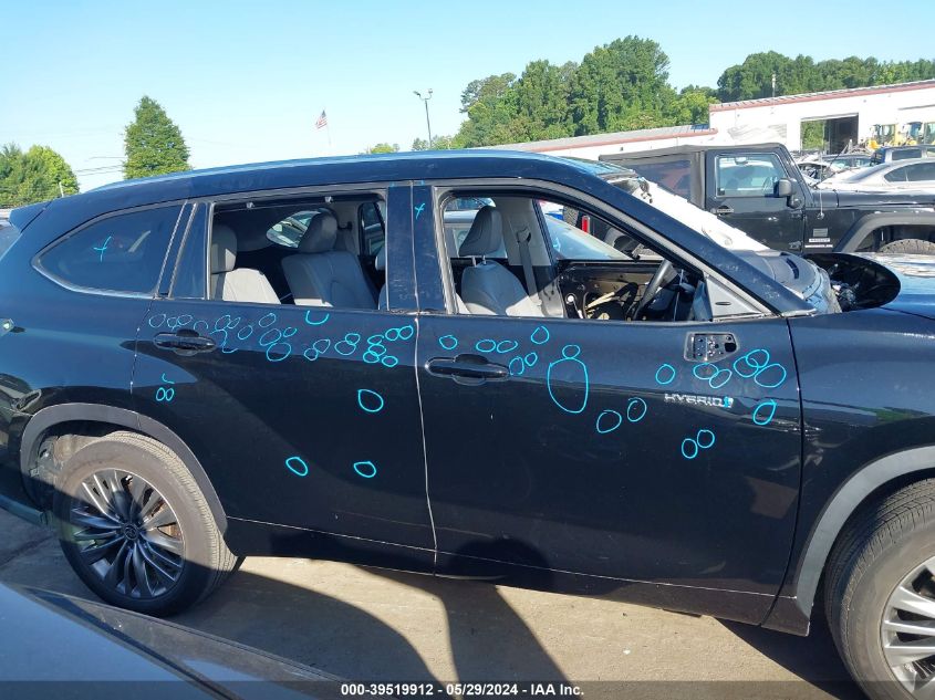 2021 Toyota Highlander Hybrid Platinum VIN: 5TDFARAH8MS007989 Lot: 39519912