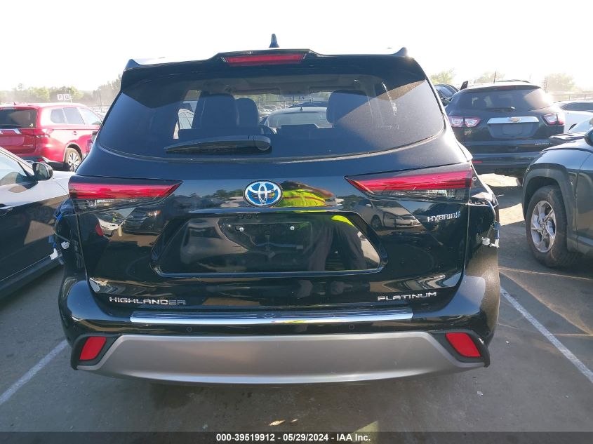 2021 Toyota Highlander Hybrid Platinum VIN: 5TDFARAH8MS007989 Lot: 39519912