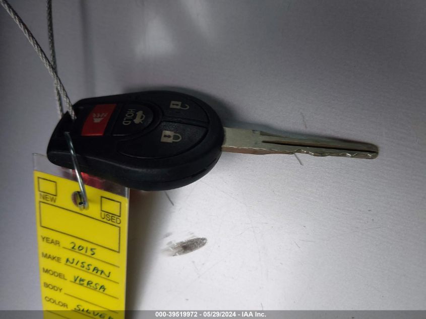 2015 Nissan Versa 1.6 Sv VIN: 3N1CN7AP1FL875850 Lot: 39519972