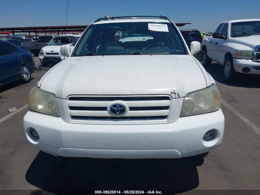 2007 Toyota Highlander V6 VIN: JTEDP21A870144627 Lot: 39520014