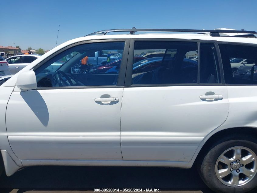 2007 Toyota Highlander V6 VIN: JTEDP21A870144627 Lot: 39520014