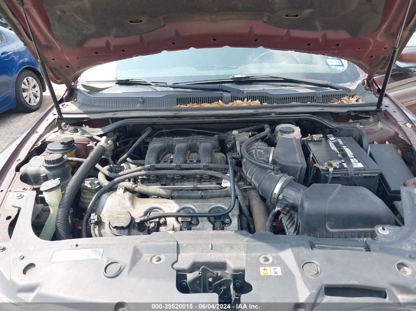 2010 Ford Taurus Sel VIN: 1FAHP2EW7AG168837 Lot: 39520015