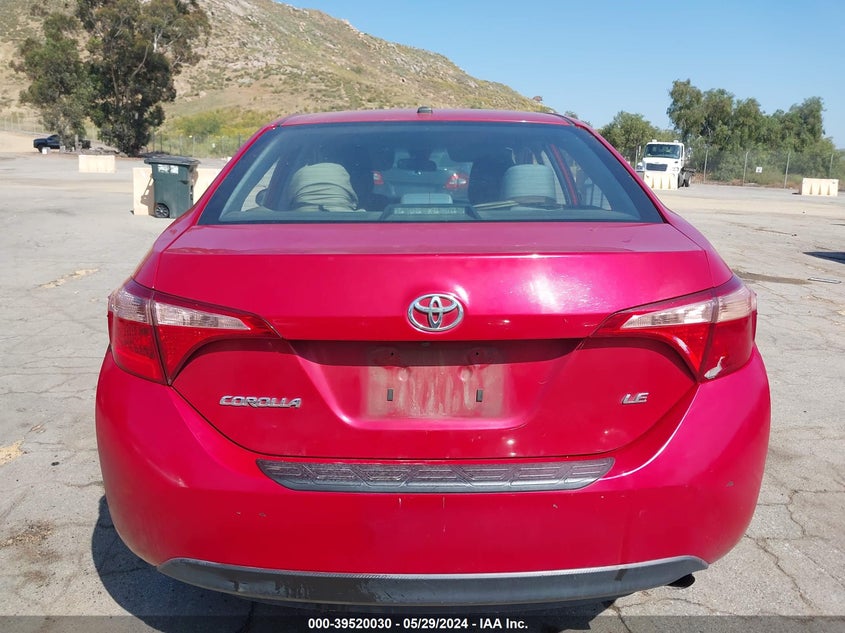 2017 Toyota Corolla Le VIN: 5YFBURHE1HP580121 Lot: 39520030