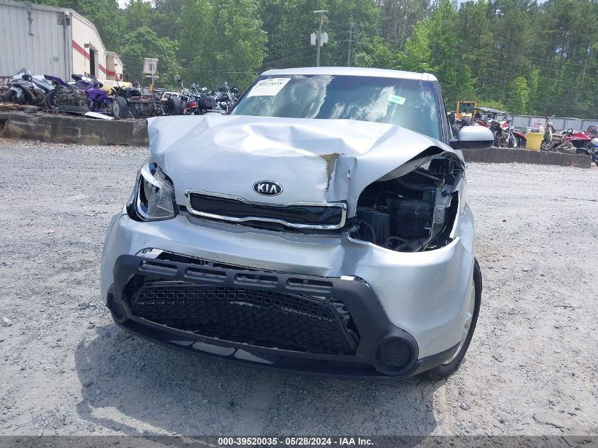 2015 Kia Soul + VIN: KNDJP3A57F7764312 Lot: 39520035