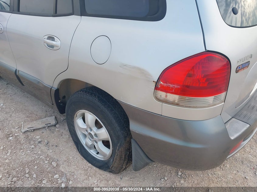2006 Hyundai Santa Fe Gls VIN: KM8SC13D86U106150 Lot: 39520038