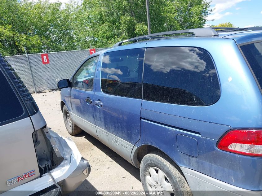 2002 Toyota Sienna Le VIN: 4T3ZF13C72U414568 Lot: 39520049