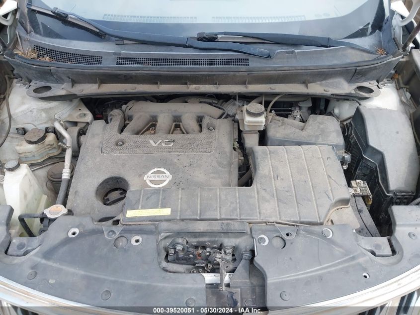 2009 Nissan Murano Sl VIN: JN8AZ18U09W024563 Lot: 39520051