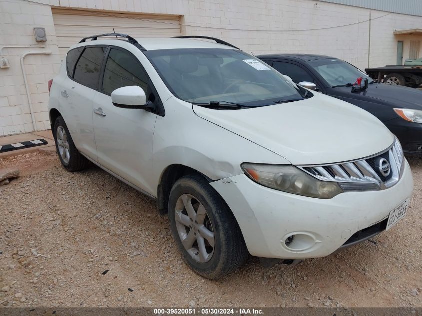 2009 Nissan Murano Sl VIN: JN8AZ18U09W024563 Lot: 39520051