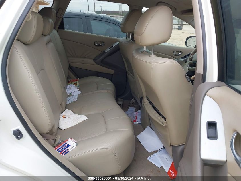 2009 Nissan Murano Sl VIN: JN8AZ18U09W024563 Lot: 39520051