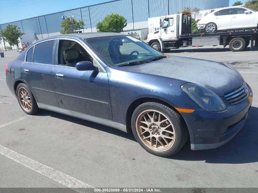 2003 Infiniti G35 Base W/6 Speed Manual VIN: JNKCV51E43M006384 Lot: 39520069