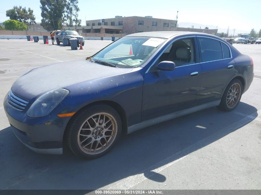 2003 Infiniti G35 Base W/6 Speed Manual VIN: JNKCV51E43M006384 Lot: 39520069