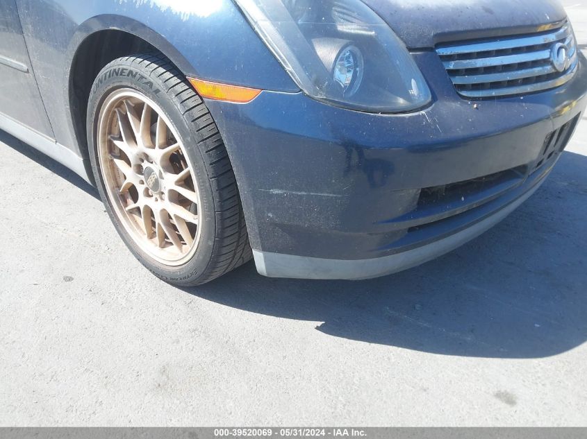 2003 Infiniti G35 Base W/6 Speed Manual VIN: JNKCV51E43M006384 Lot: 39520069