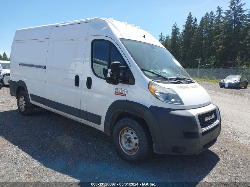 2019 Ram Promaster 2500 High Roof 159 Wb VIN: 3C6TRVDG2KE559994 Lot: 39520097