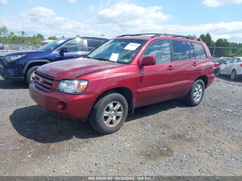 2004 Toyota Highlander V6 VIN: JTEDP21A540019693 Lot: 39520100