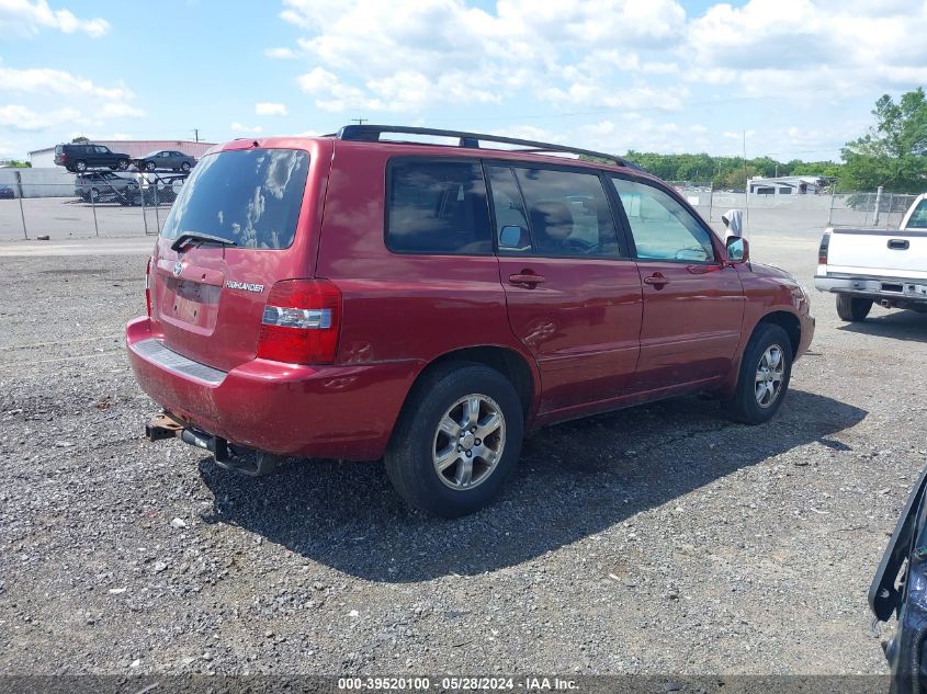 2004 Toyota Highlander V6 VIN: JTEDP21A540019693 Lot: 39520100