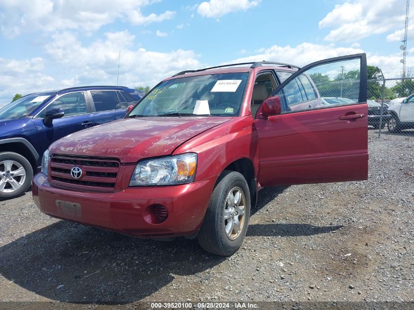 2004 Toyota Highlander V6 VIN: JTEDP21A540019693 Lot: 39520100