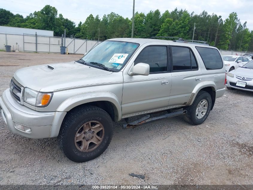 2000 Toyota 4Runner Sr5 V6 VIN: JT3HN86R8Y0293588 Lot: 39520104