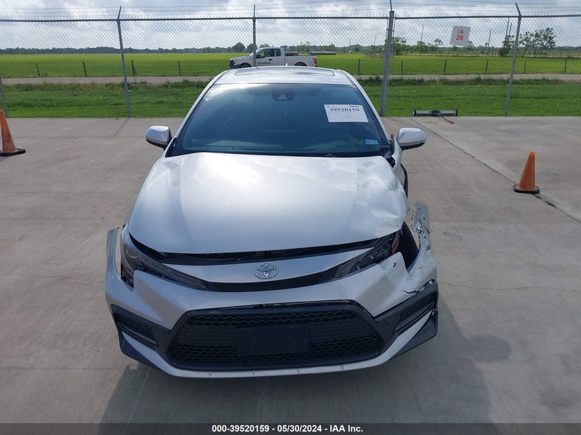 VIN JTDP4MCE9MJ055130 2021 TOYOTA COROLLA SE