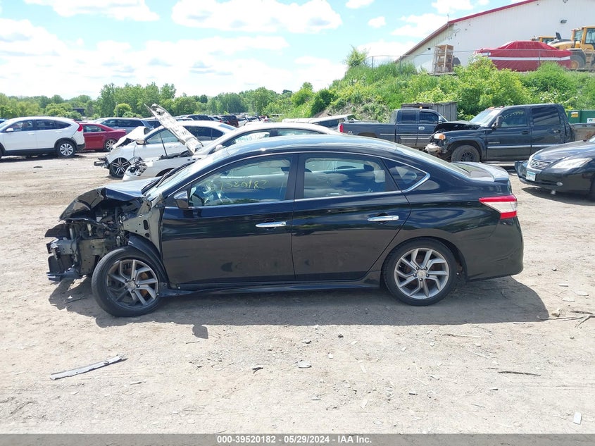 2013 Nissan Sentra Sr VIN: 3N1AB7APXDL734966 Lot: 39520182