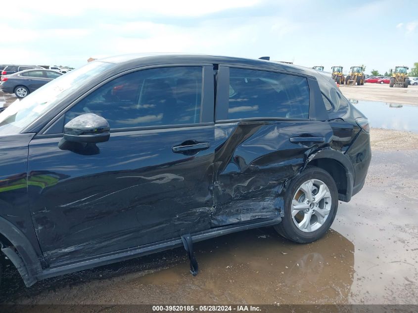 2024 Honda Hr-V 2Wd Lx VIN: 3CZRZ1H32RM745547 Lot: 39520185