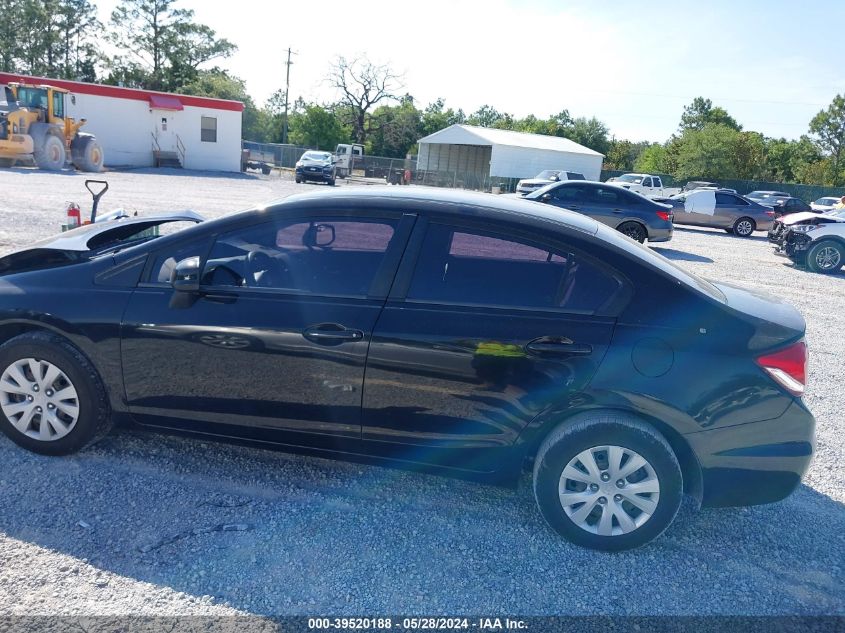 2013 Honda Civic Lx VIN: 19XFB2F56DE200400 Lot: 39520188