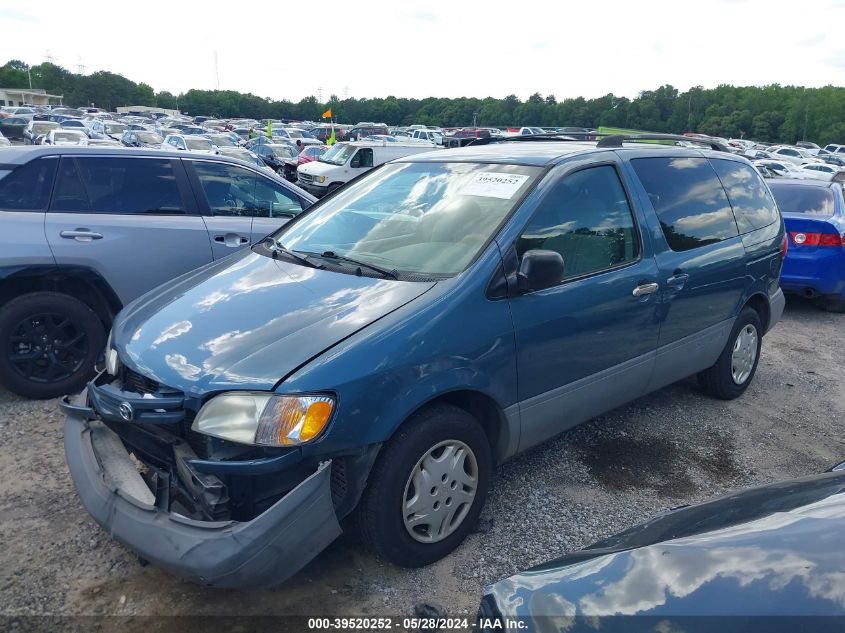 2002 Toyota Sienna Le VIN: 4T3ZF13C72U472969 Lot: 39520252