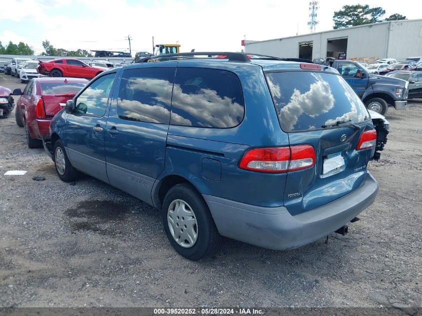 2002 Toyota Sienna Le VIN: 4T3ZF13C72U472969 Lot: 39520252