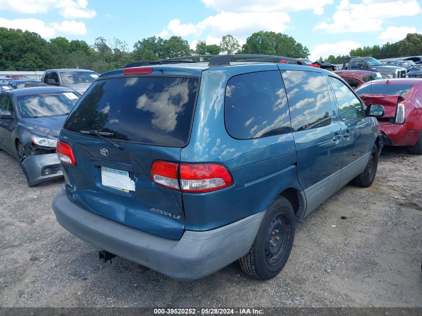 2002 Toyota Sienna Le VIN: 4T3ZF13C72U472969 Lot: 39520252