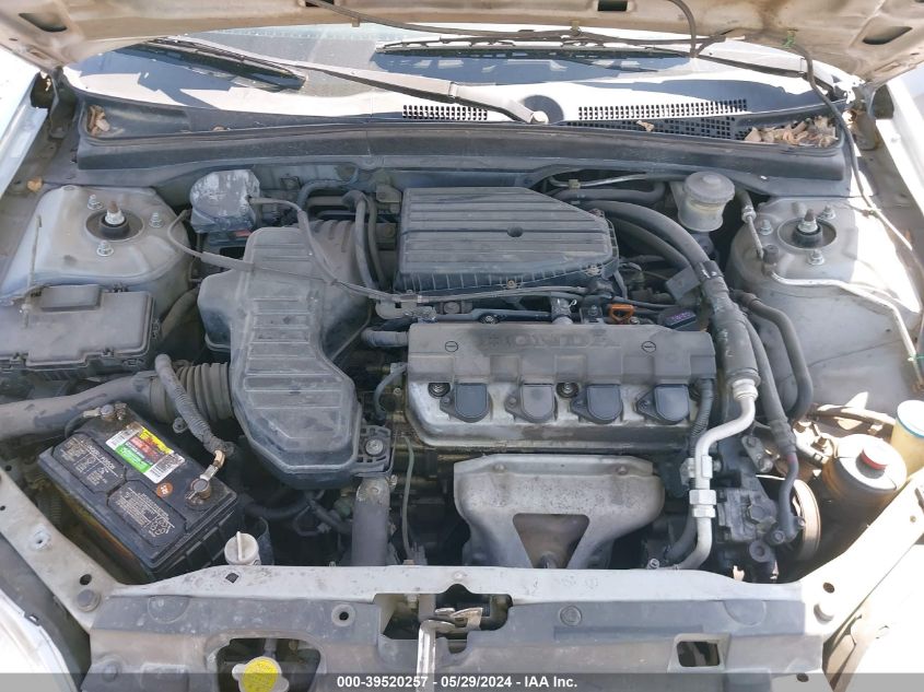 2003 Honda Civic Lx VIN: 2HGES16623H520106 Lot: 39520257