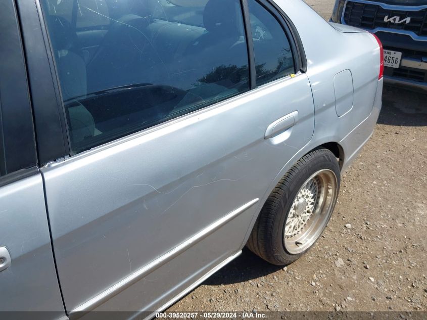 2003 Honda Civic Lx VIN: 2HGES16623H520106 Lot: 39520257