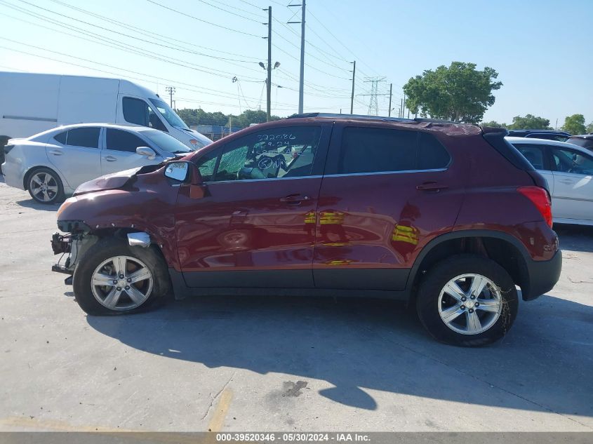 2016 Chevrolet Trax Lt VIN: 3GNCJLSB1GL125247 Lot: 39520346