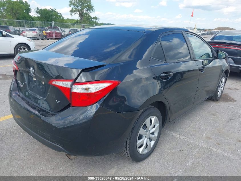 2016 Toyota Corolla Le VIN: 5YFBURHE0GP468537 Lot: 39520347