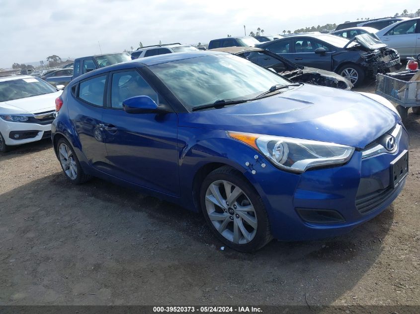 2016 Hyundai Veloster VIN: KMHTC6ADXGU260865 Lot: 39520373