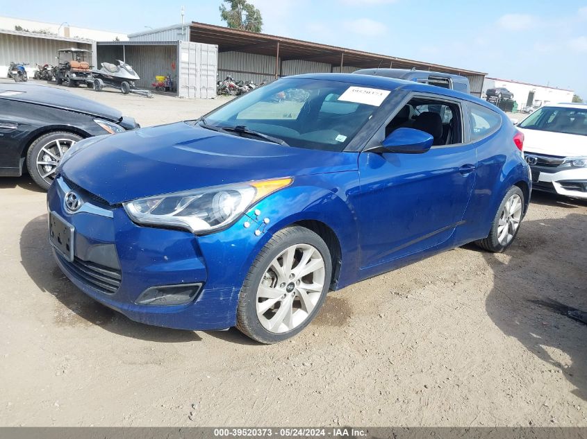 2016 Hyundai Veloster VIN: KMHTC6ADXGU260865 Lot: 39520373