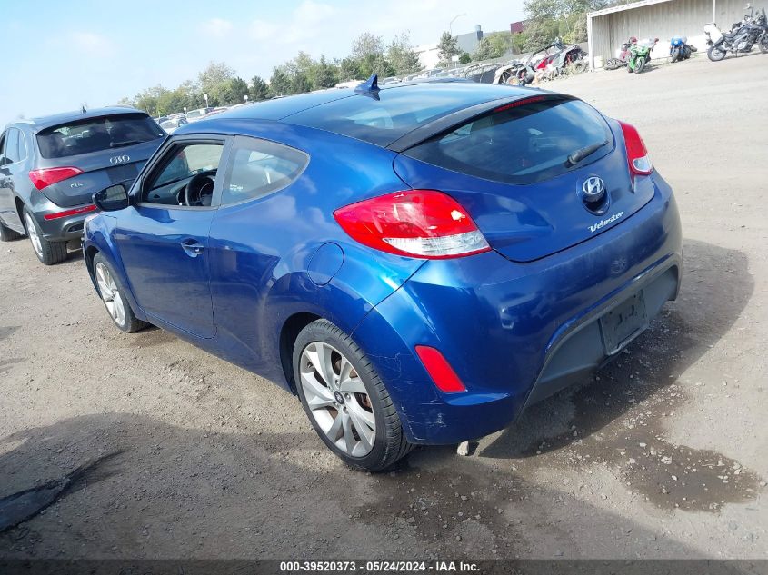 2016 Hyundai Veloster VIN: KMHTC6ADXGU260865 Lot: 39520373