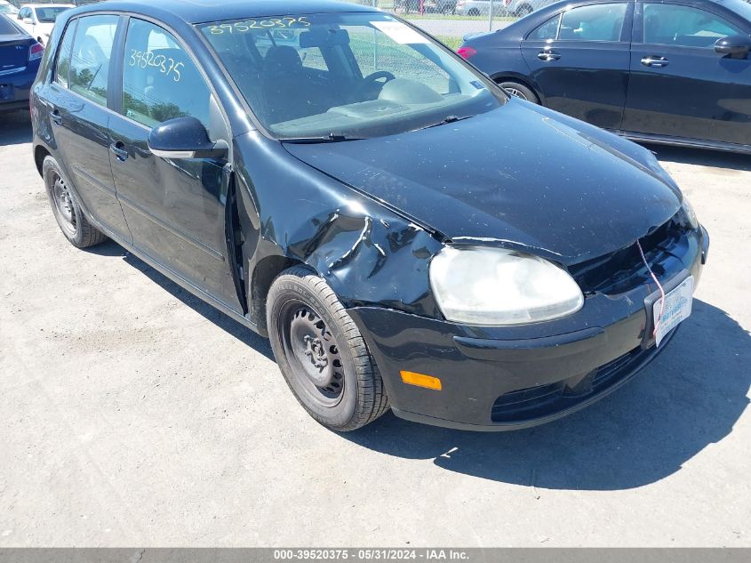 2007 Volkswagen Rabbit 4-Door VIN: WVWDR71K77W163185 Lot: 39520375